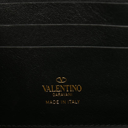 Valentino Garavani Grainy Calfskin Rockstud Alcove Clutch Black 6 of 10