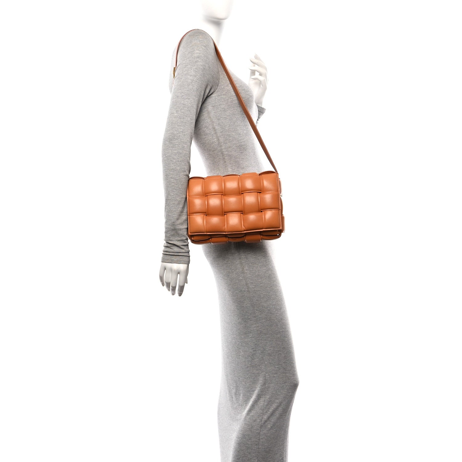 Bottega Veneta Nappa Maxi Intreccio Small Padded Cassette Crossbody Bag Clay 2 of 10