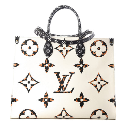 Louis Vuitton Monogram Giant Jungle Onthego GM Ivory 1 of 9
