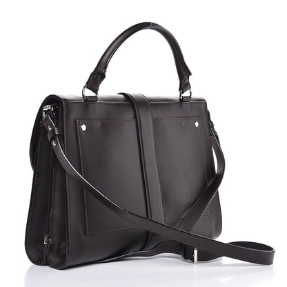 Proenza Schouler Calfskin Ciclone Buckle Top Handle Bag Burgundy 4 of 10