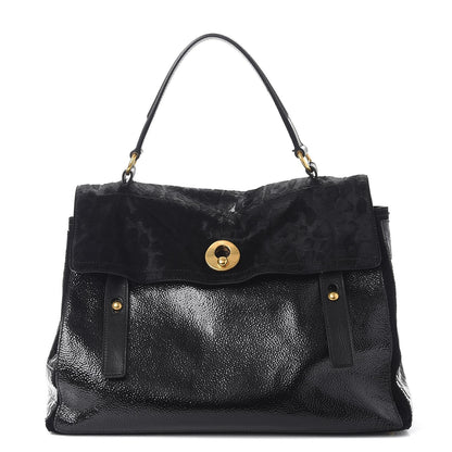 Saint Laurent Pony Hair Patent Large Muse Two Black 1 of 8