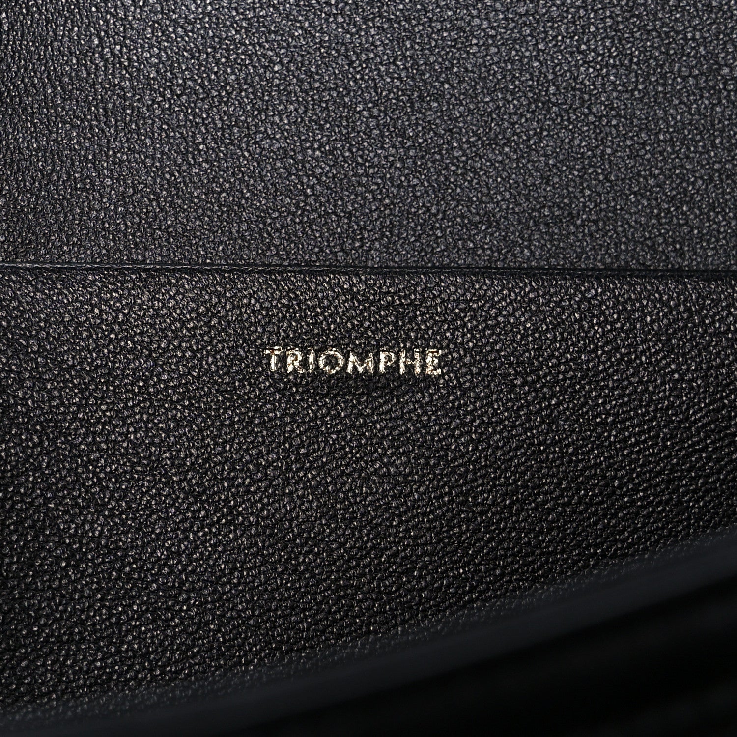Celine Shiny Calfskin Medium Triomphe Black 6 of 11