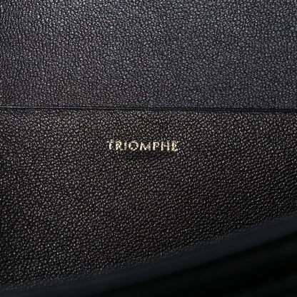 Celine Shiny Calfskin Medium Triomphe Black 6 of 11