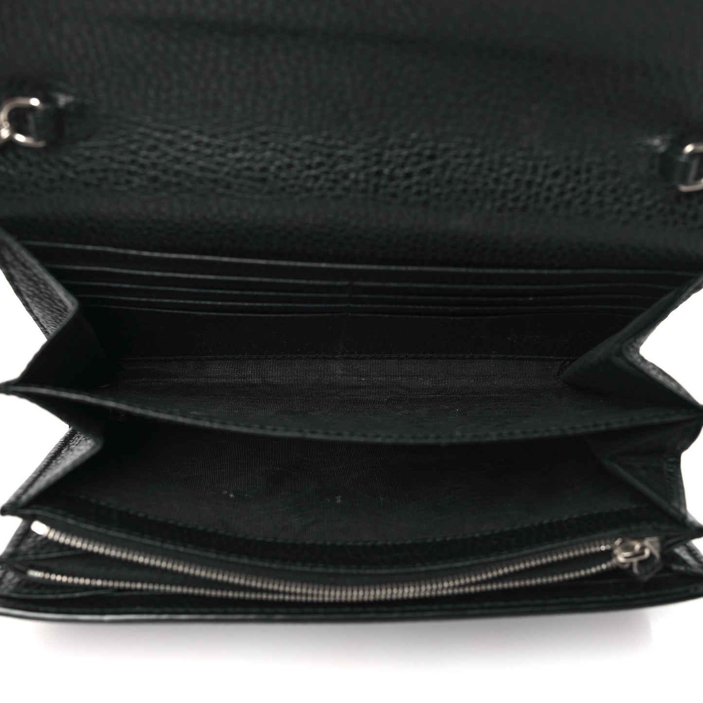 Calfskin Mini Dionysus Chain Wallet Black