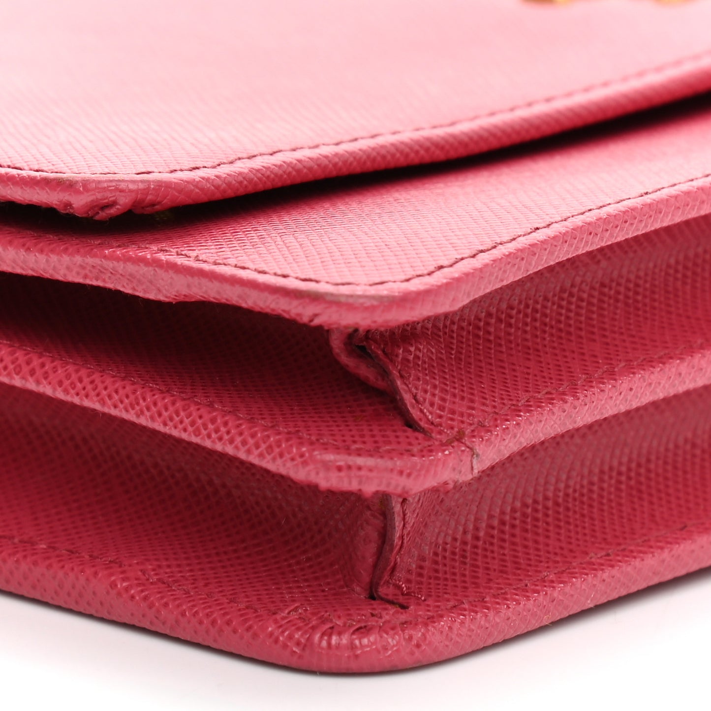 Saffiano Metal Mini Crossbody Wallet Peonia