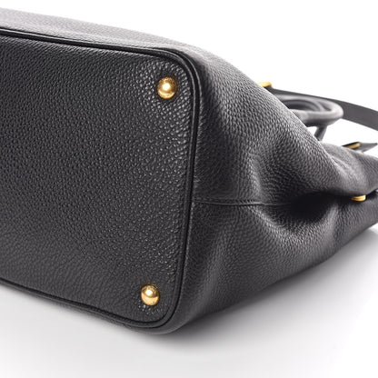 Prada Vitello Daino Tote Black 9 of 9