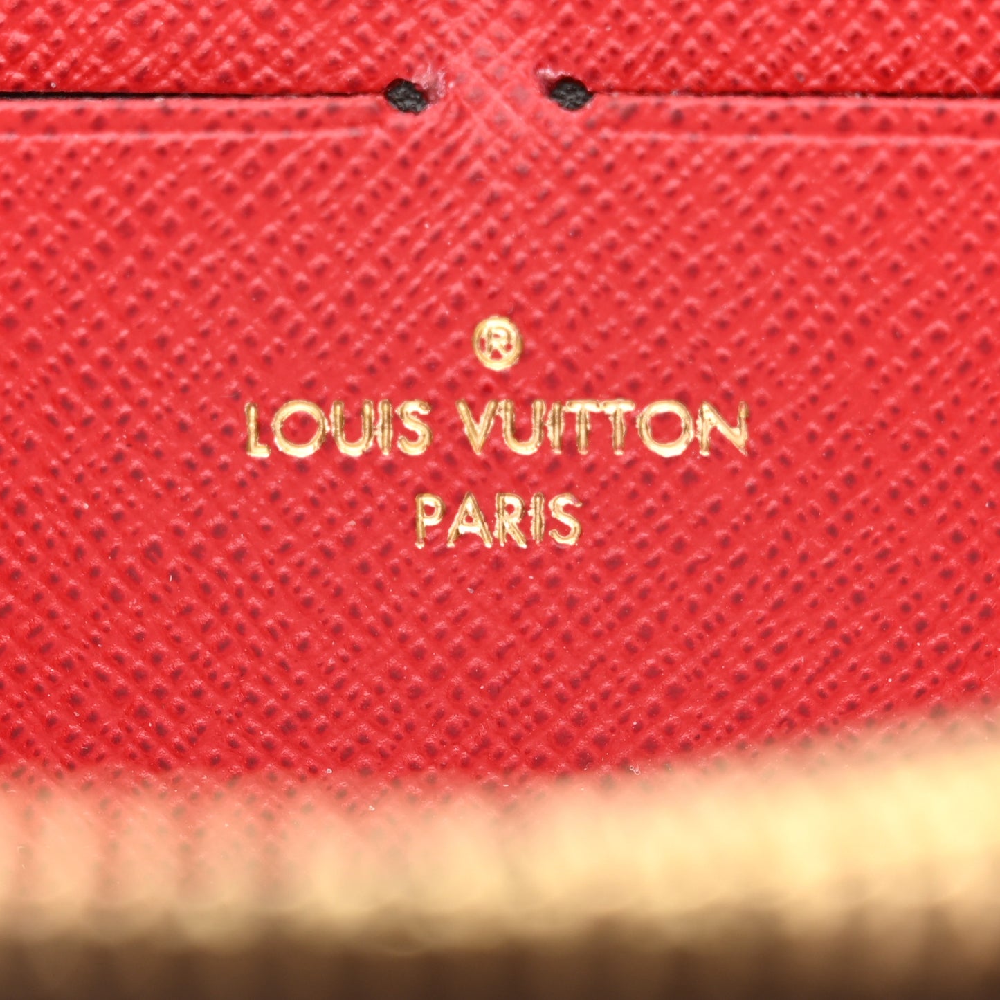 Damier Ebene Clemence Wallet Cherry
