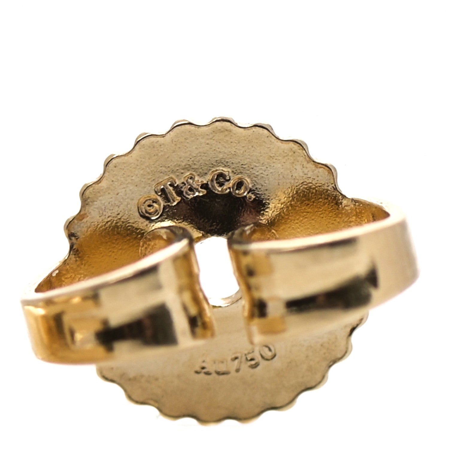 Tiffany 18K Yellow Gold Paloma's Graffiti Love Single Earring 5 of 6