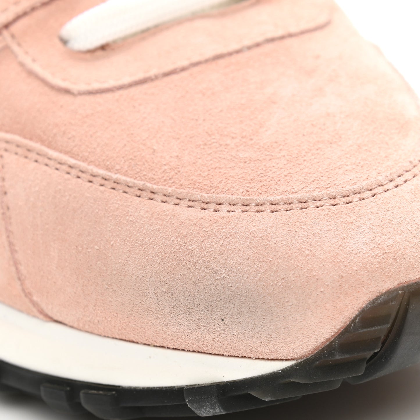 Suede Calfskin Run Away Sneakers 41 Pink