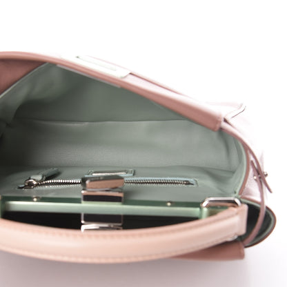 Fendi Nappa Colorblock Mini Peekaboo Iconic Satchel English Rose Plaster Oxigen 7 of 14
