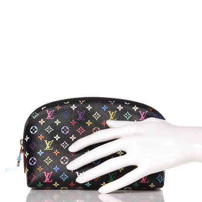 Louis Vuitton Monogram Multicolor Cosmetic Pouch Black Grenade 2 of 7