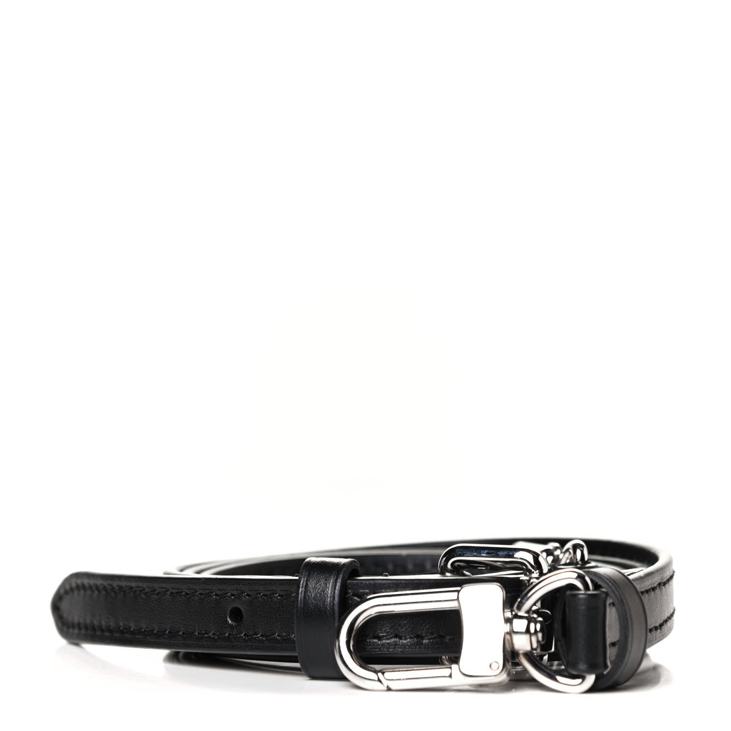 Louis Vuitton Calfskin 20mm Adjustable Shoulder Strap Black 1 of 4