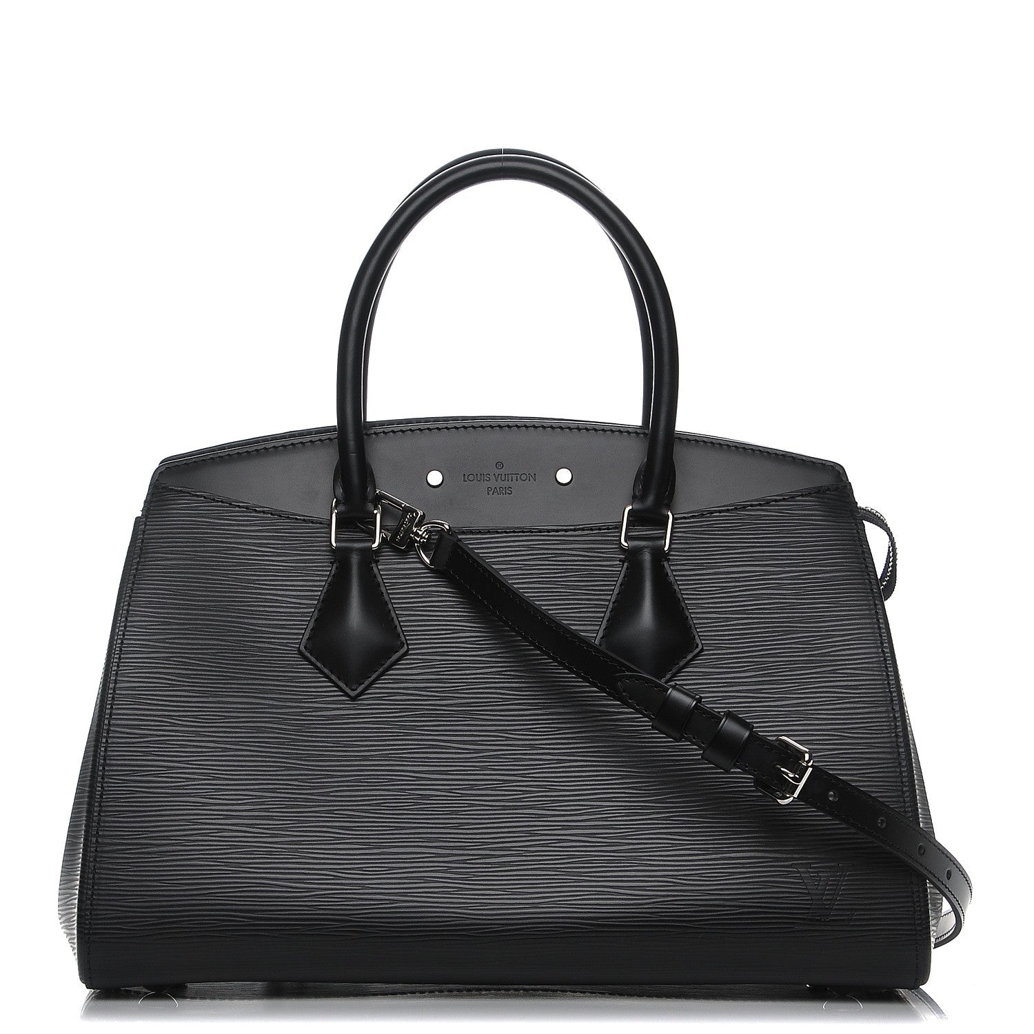 Louis Vuitton Epi Soufflot MM Black 1 of 8