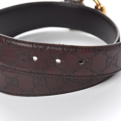 Gucci Guccissima Horsebit Buckle Belt 85 34 Brown 4 of 6