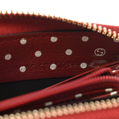 Gucci Calfskin Large Betty Zip Around Wallet Red 7 of 7