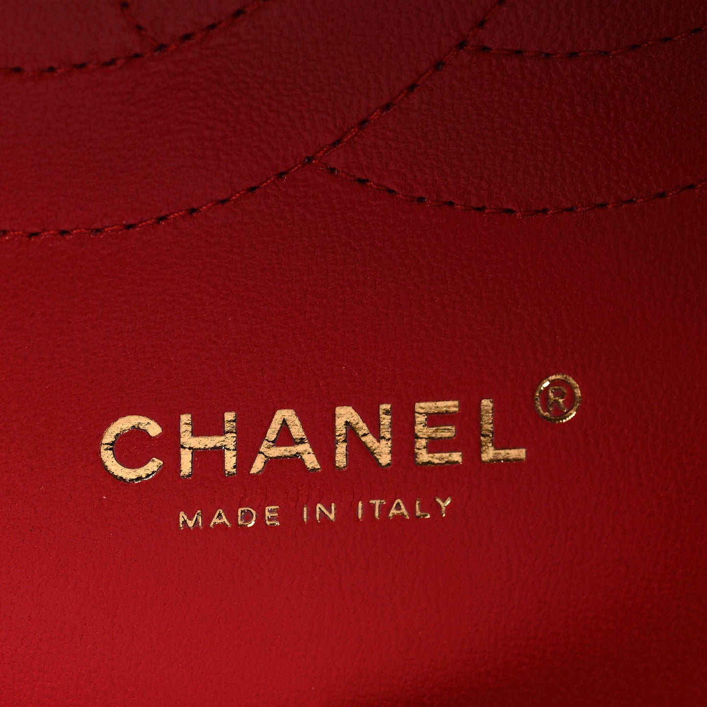 Caviar Quilted Jumbo Double Flap Red