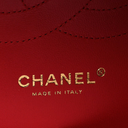 Chanel Caviar Quilted Jumbo Double Flap Red 6 of 11