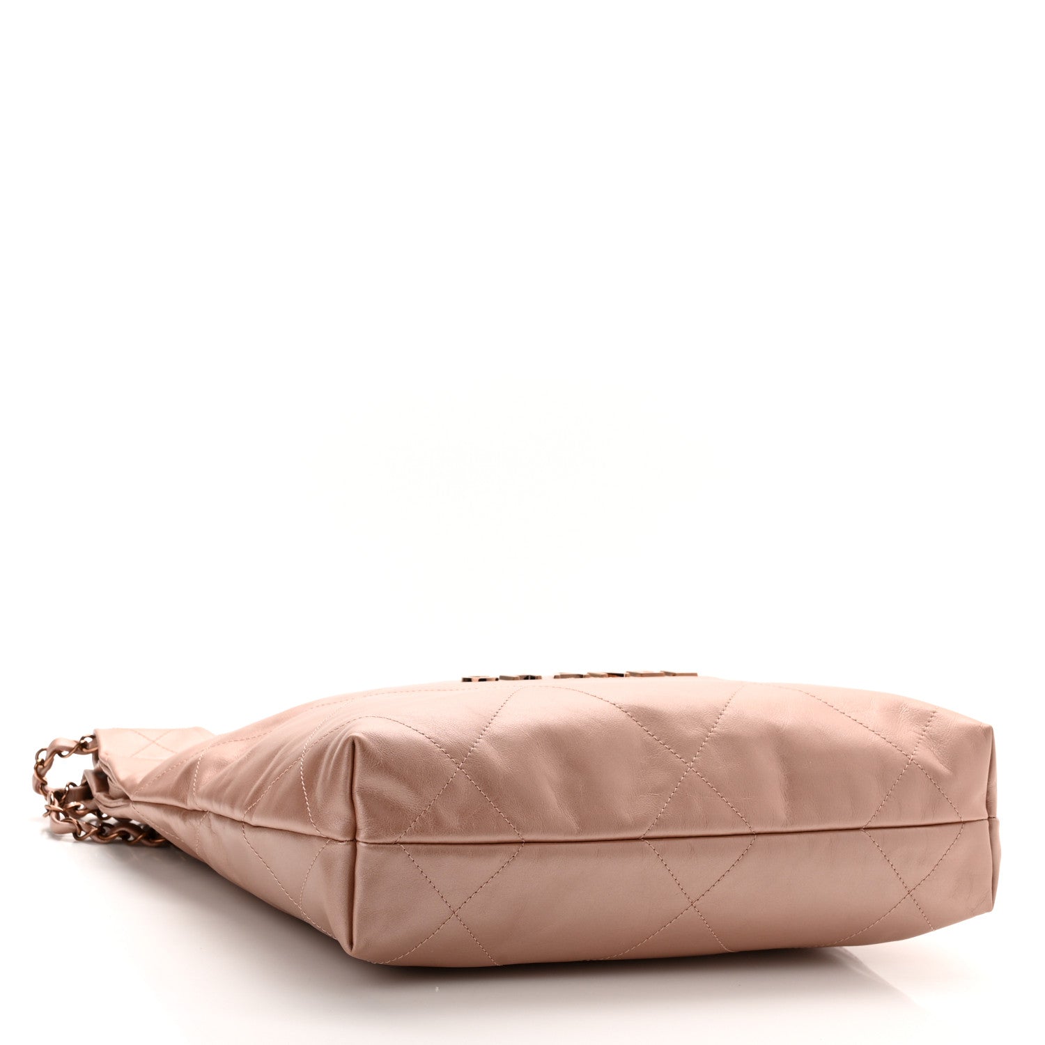 Chanel Metallic Calfskin Quilted Small Chanel 22 Pink 5 of 12