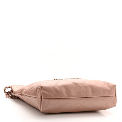 Chanel Metallic Calfskin Quilted Small Chanel 22 Pink 5 of 12