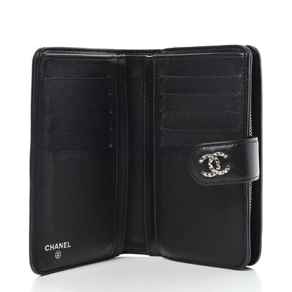 Chanel Caviar Sevruga Large Zip Pocket Wallet Black 5 of 11