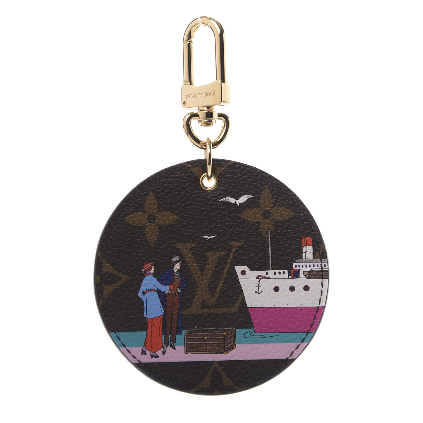 Monogram 2016 Christmas Animation Bag Charm Key Ring