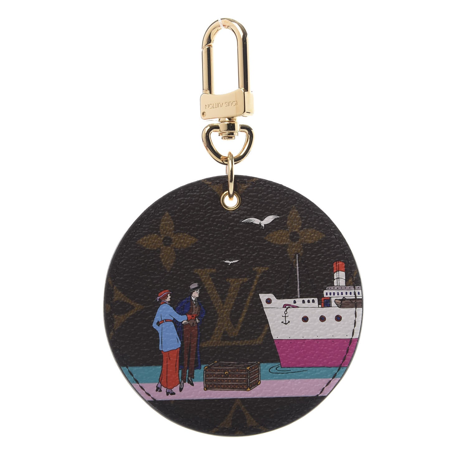 Louis Vuitton Monogram 2016 Christmas Animation Bag Charm Key Ring 1 of 5