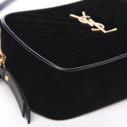 Saint Laurent Velour Matelasse Monogram Lou Belt Bag Black 11 of 16