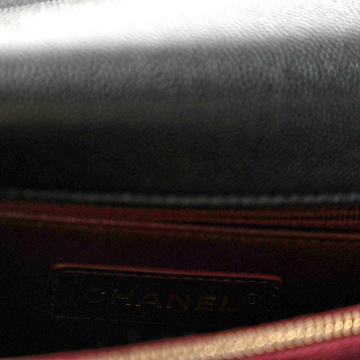Caviar Quilted Small Coco Handle Flap Black