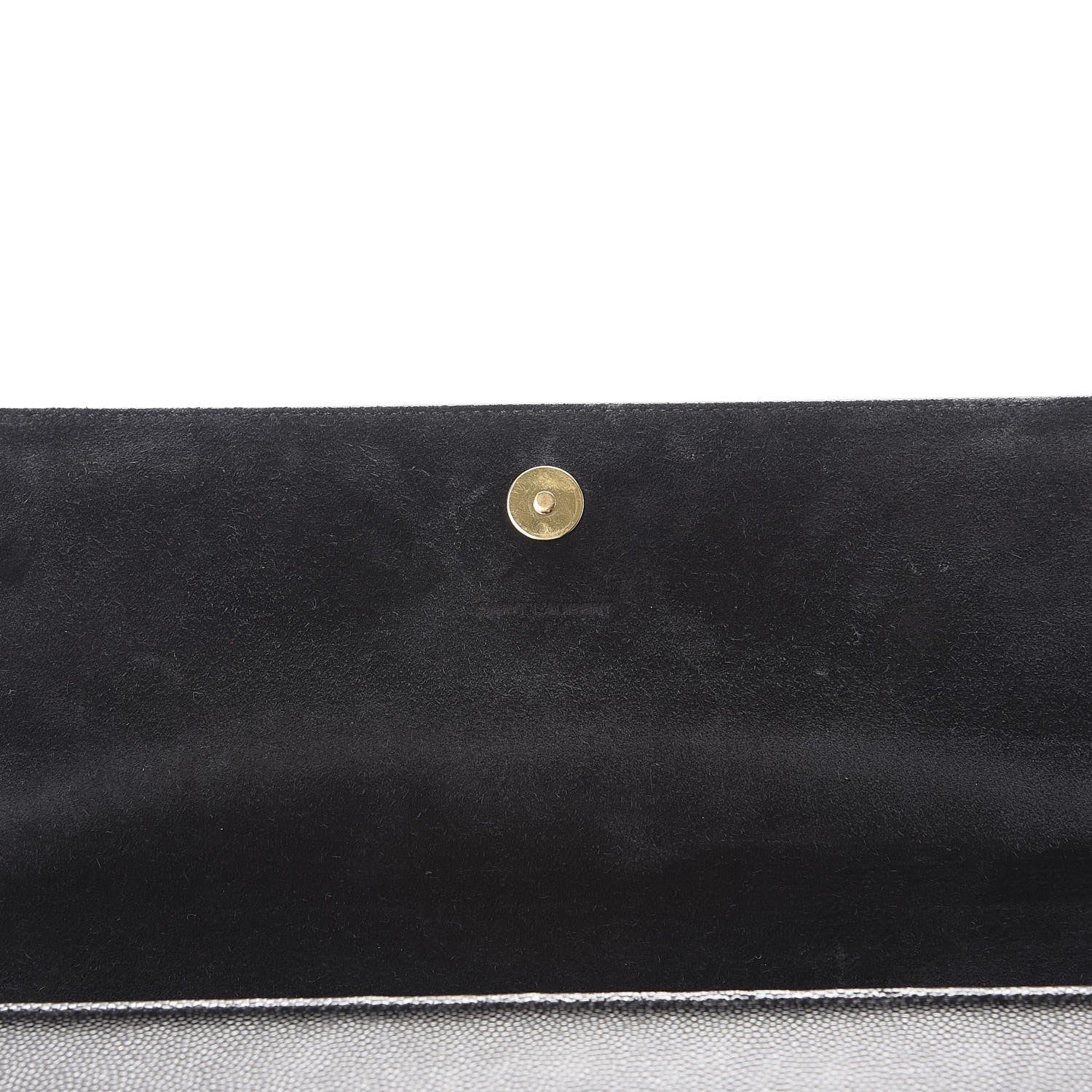 Saint Laurent Patent Grain de Poudre Classic Monogram Cassandre Clutch Black 8 of 8