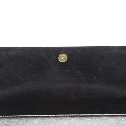Saint Laurent Patent Grain de Poudre Classic Monogram Cassandre Clutch Black 8 of 8