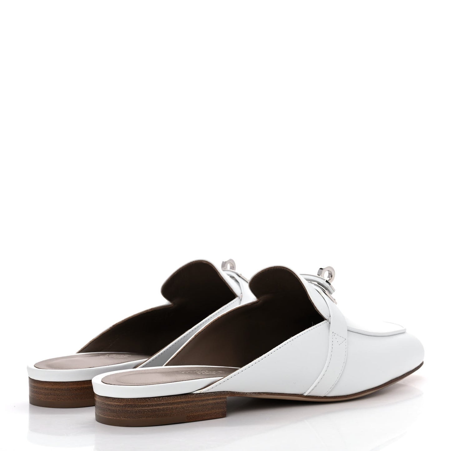 Calfskin Oz Mules 37.5 White