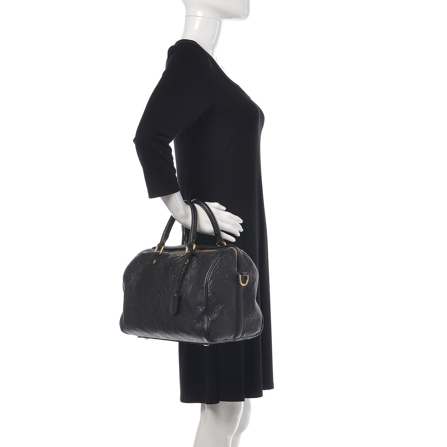 Louis Vuitton Empreinte Speedy Bandouliere 30 Black 3 of 12