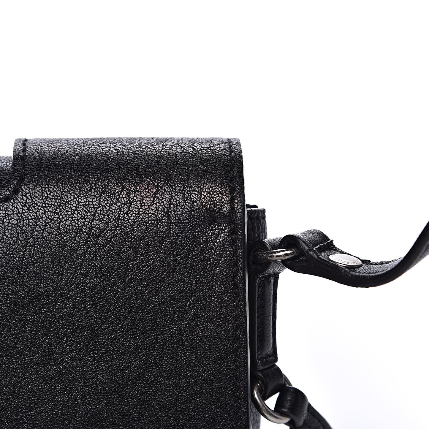Lambskin Toy Charlotte Messenger Bag Black