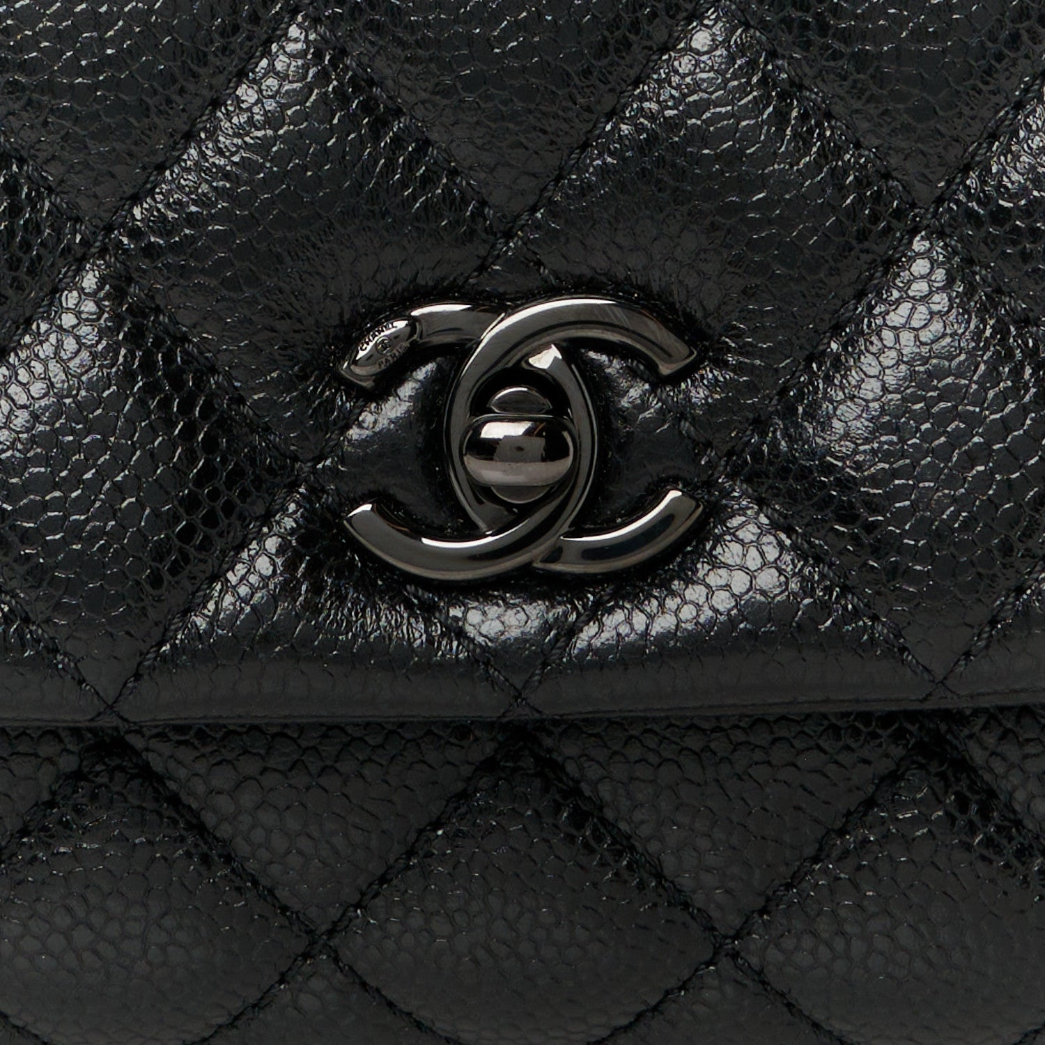 Chanel Caviar Quilted Mini Coco Handle Flap So Black 9 of 11