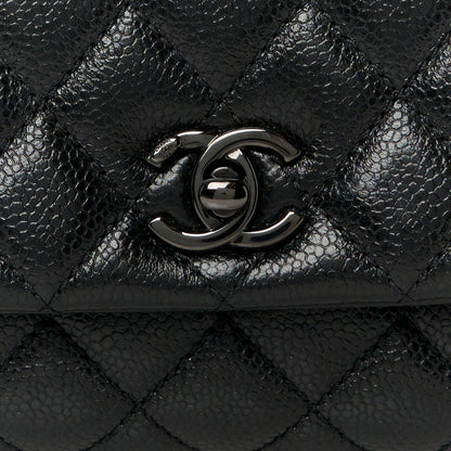 Chanel Caviar Quilted Mini Coco Handle Flap So Black 9 of 11