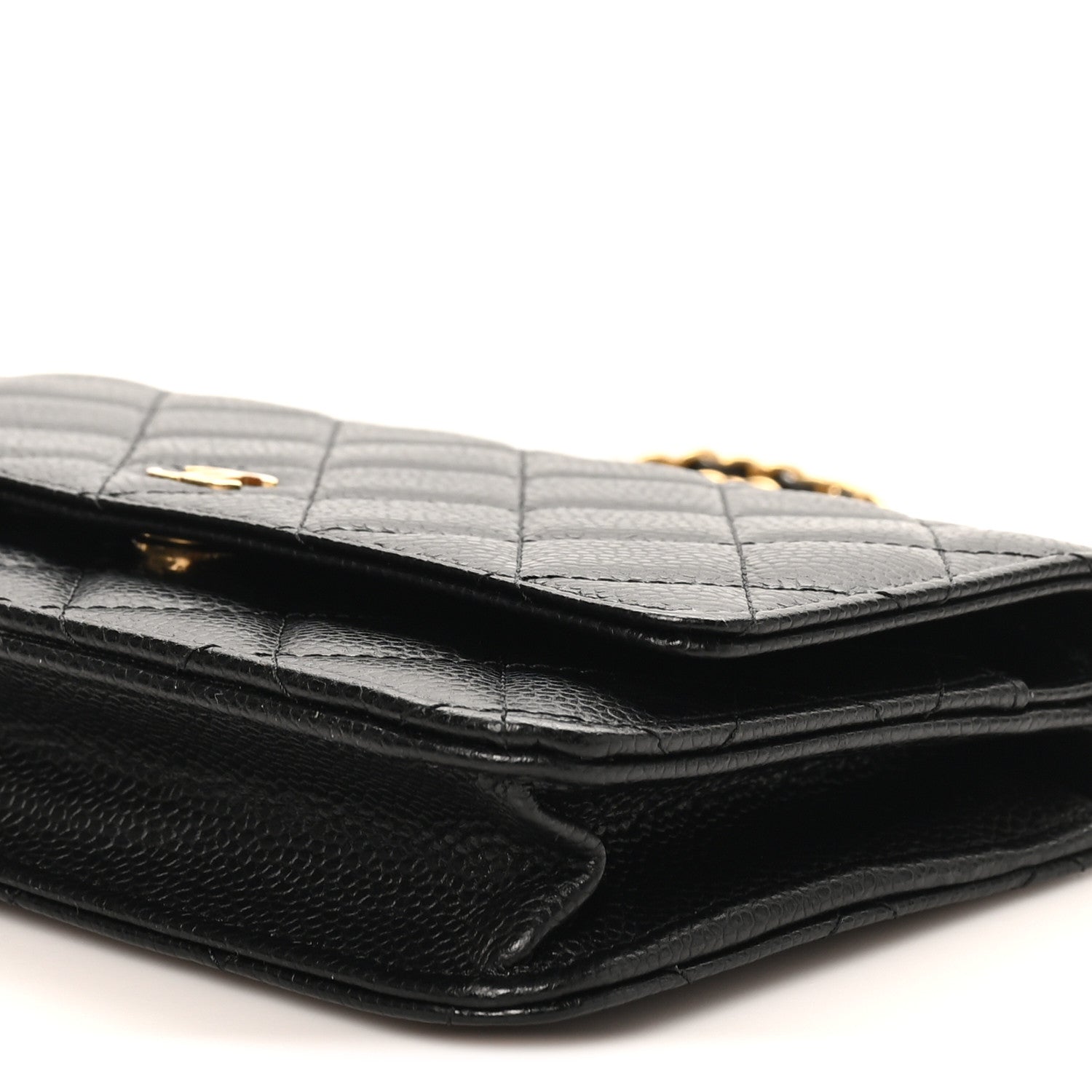 Chanel Caviar Quilted Wallet on Chain WOC Black 11 of 12
