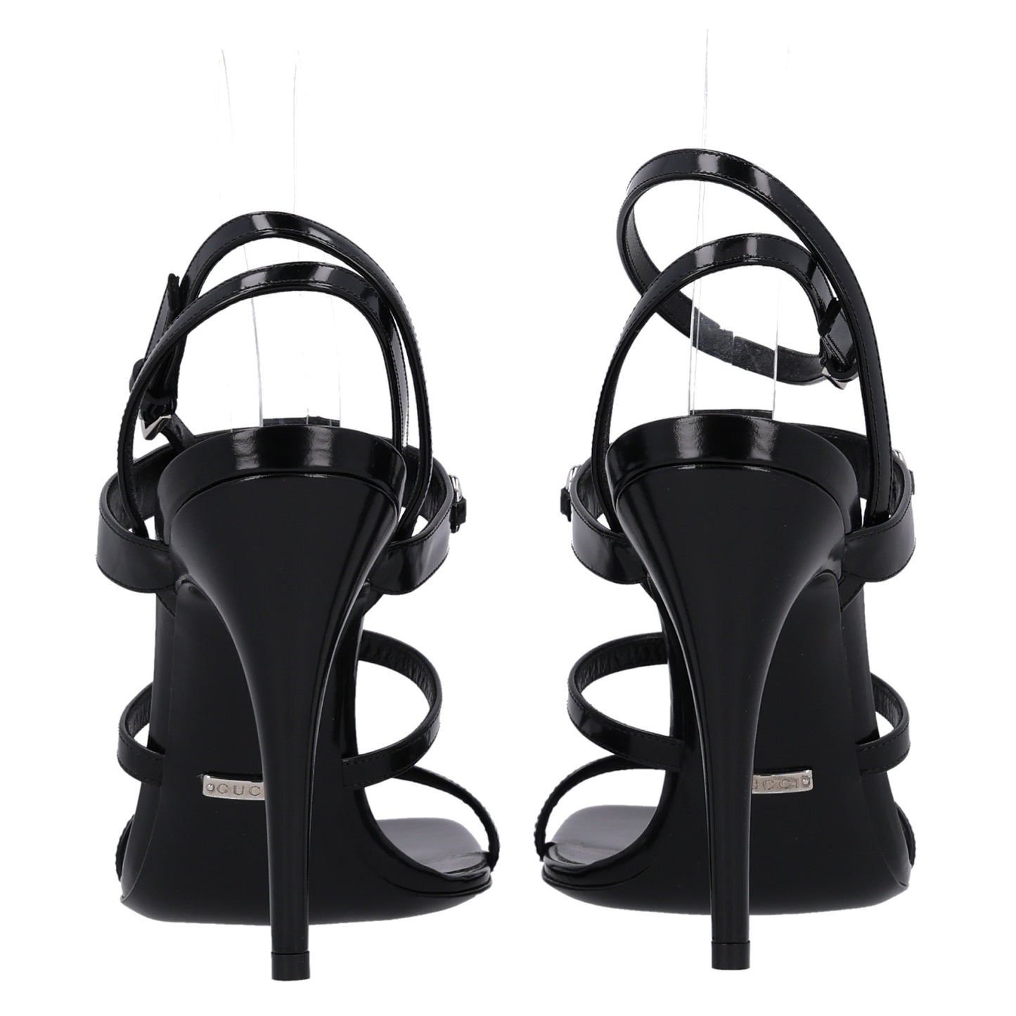 Nappa Regent Strappy Horsebit Sandals 39.5 Black