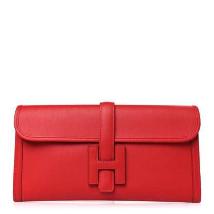 Hermes Swift Jige Elan 29 Clutch Rouge Casaque 1 of 9