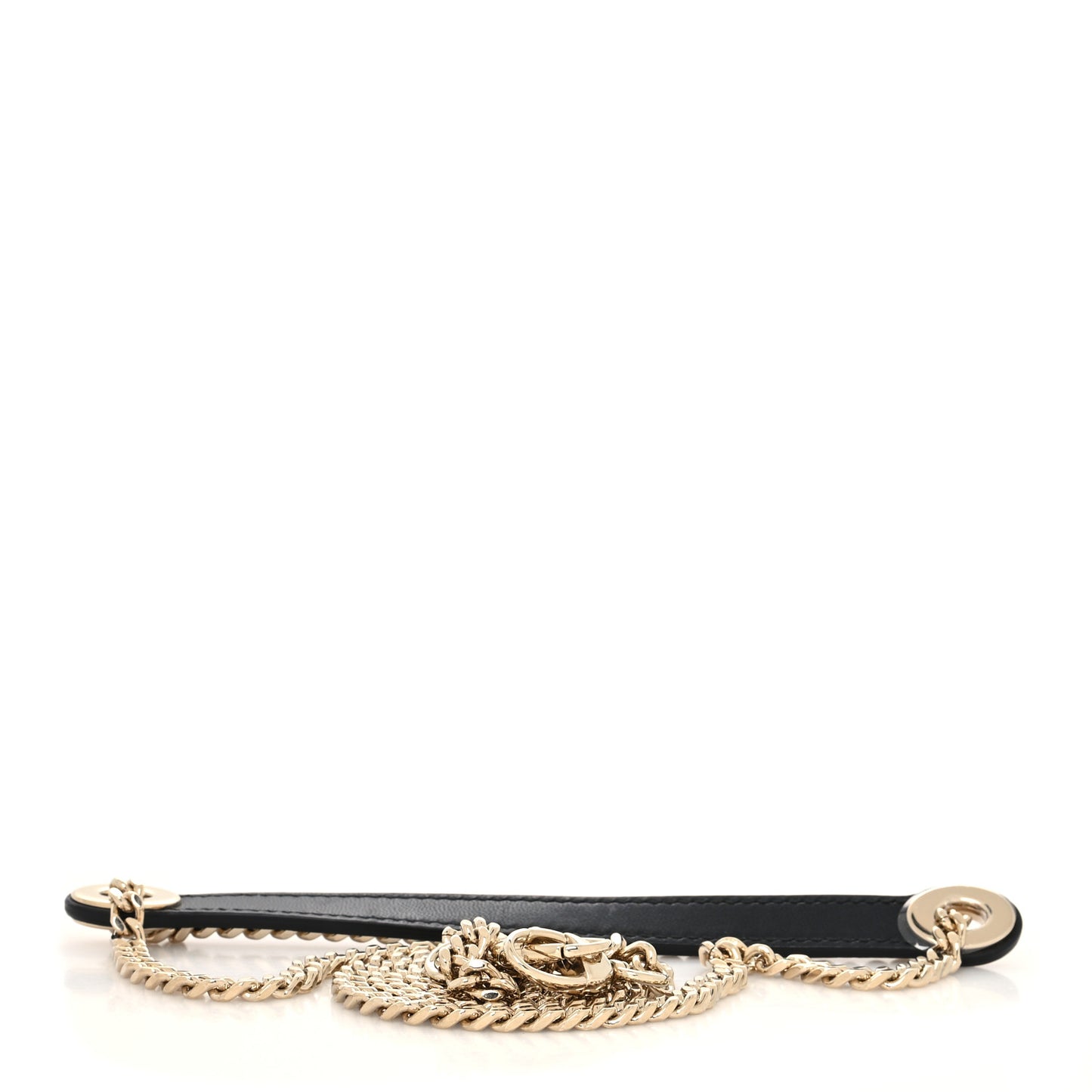 Lambskin Mini Lady Dior Chain Shoulder Strap Black