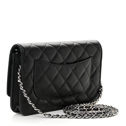 Chanel Caviar Quilted Wallet on Chain WOC Black 3 of 12