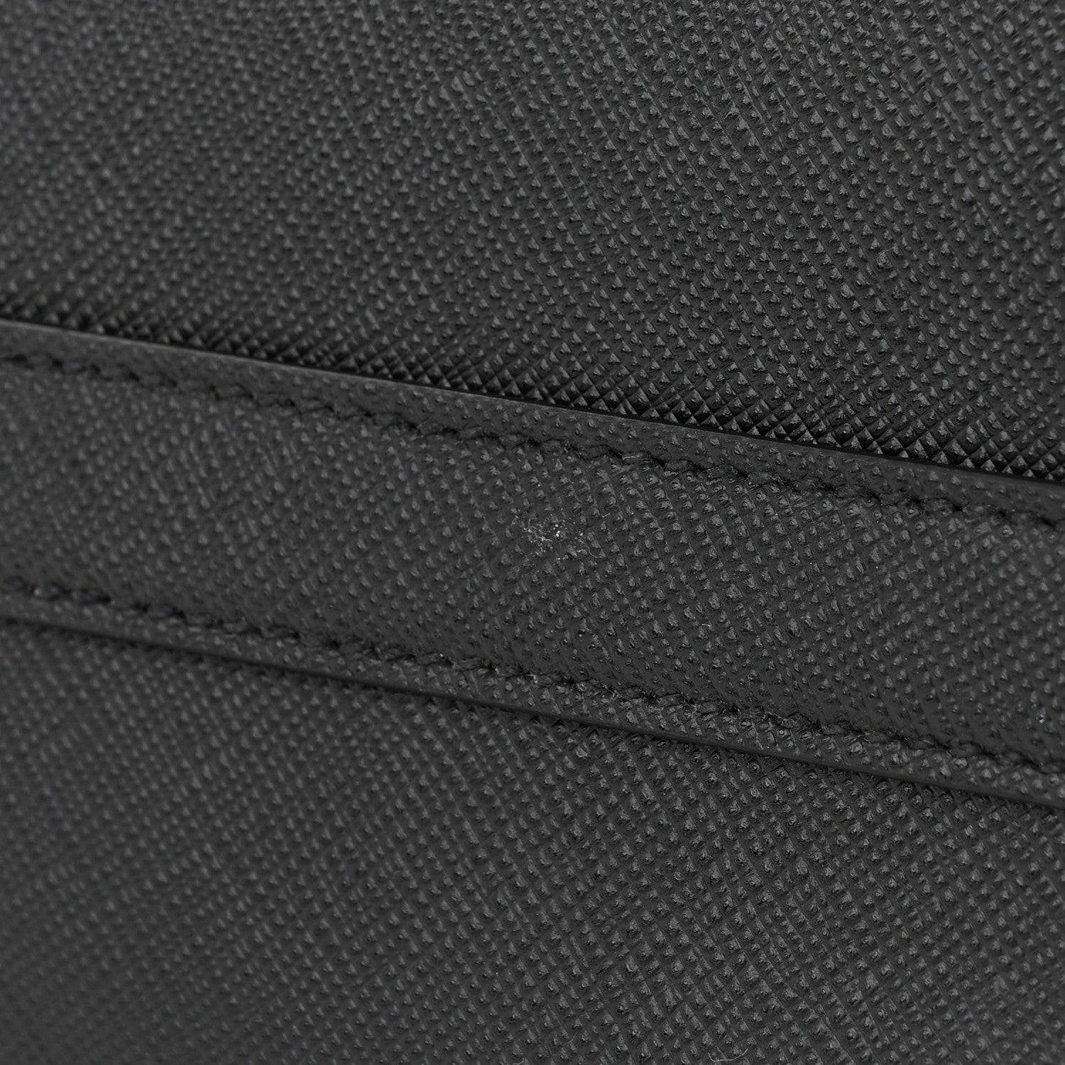 Prada Saffiano Lux Logo Embossed Large Shoulder Tote Handbag Black 11 of 11