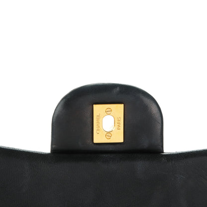 Chanel Lambskin Quilted Maxi Single Flap Black 6 of 9