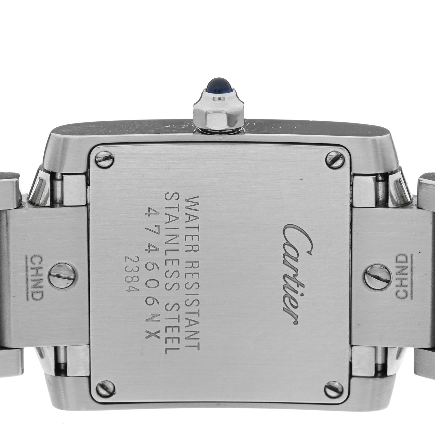 Stainless Steel 20mm Tank Francaise Quartz Watch