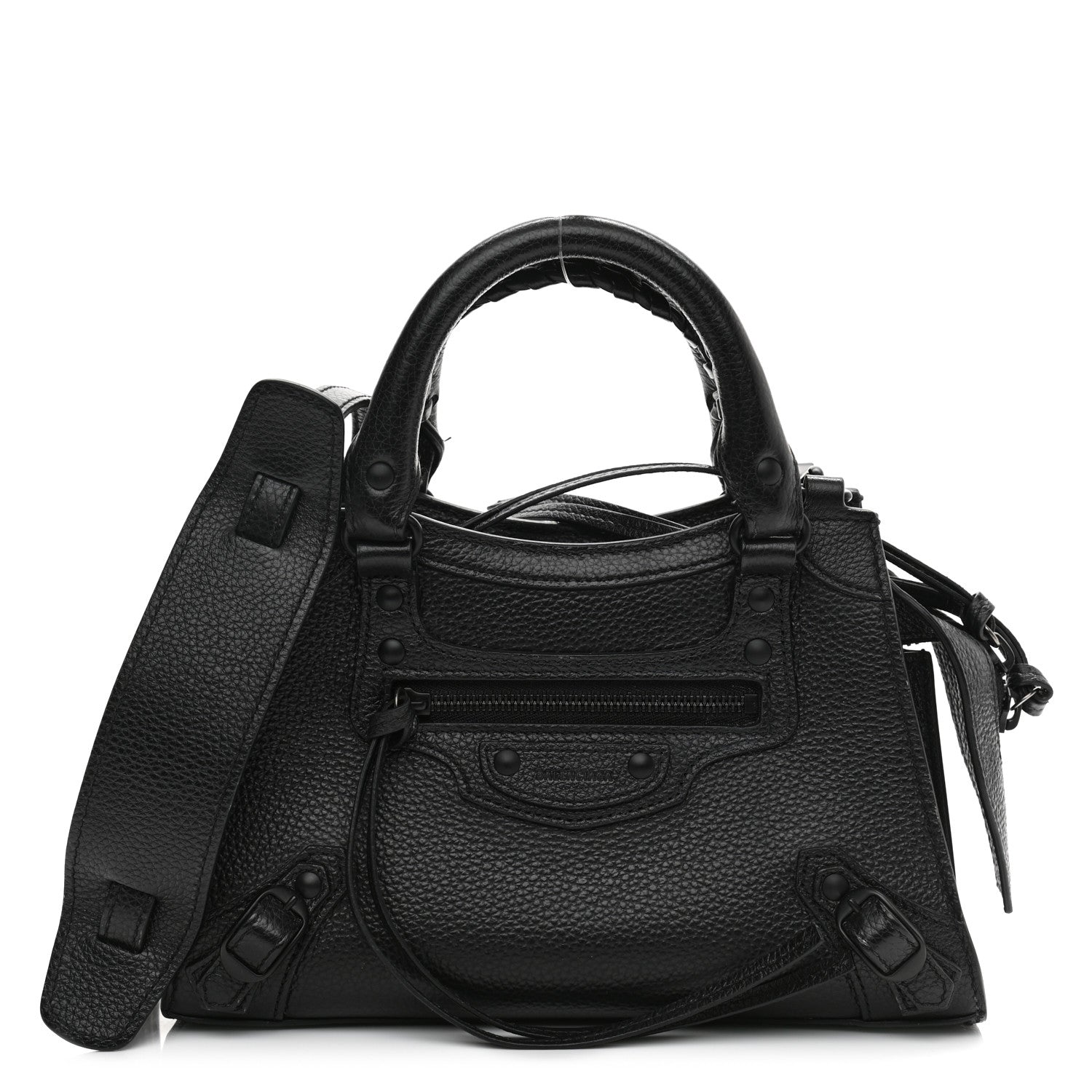 Balenciaga Grained Calfskin Neo Classic Black Hardware Mini City Black 2 of 20