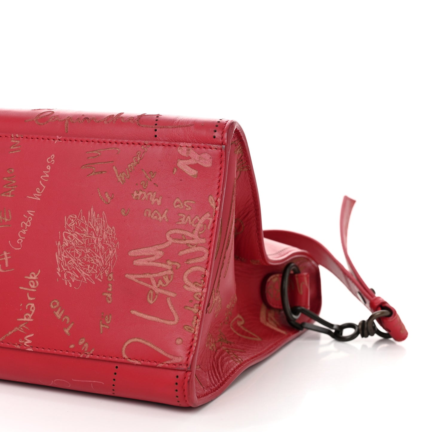 Calfskin Love Perforated Blackout Hardware City Rouge Profond