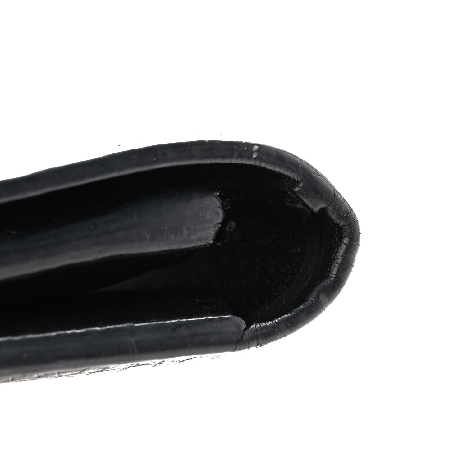 Taurillon Capucines Studded Compact Wallet Black