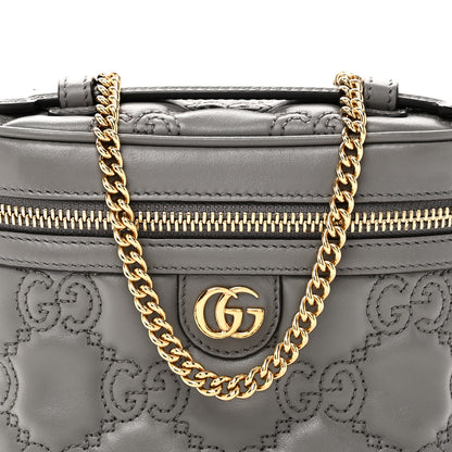 Gucci Calfskin GG Matelasse Mini Top Handle Bag Dusty Grey 8 of 10