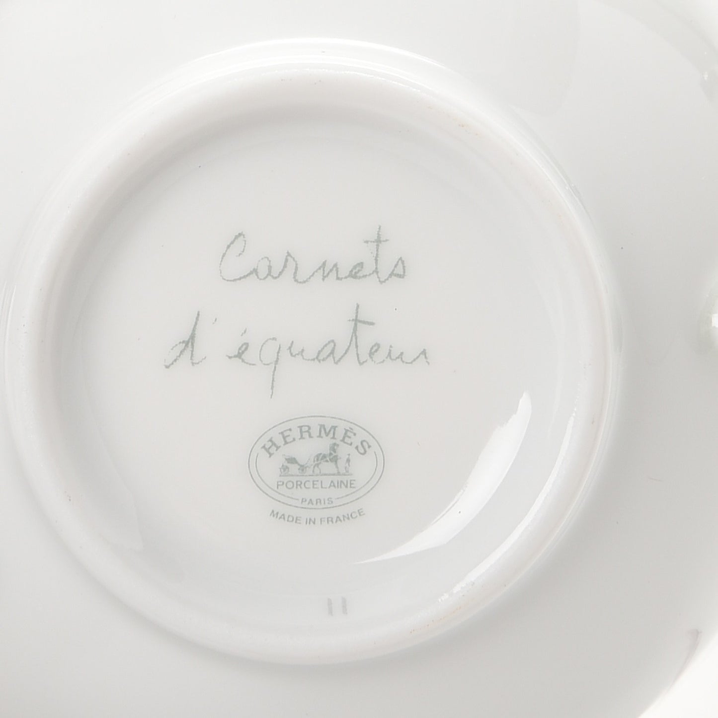Porcelain Carnets d'Equateur Tea Cup and Saucer
