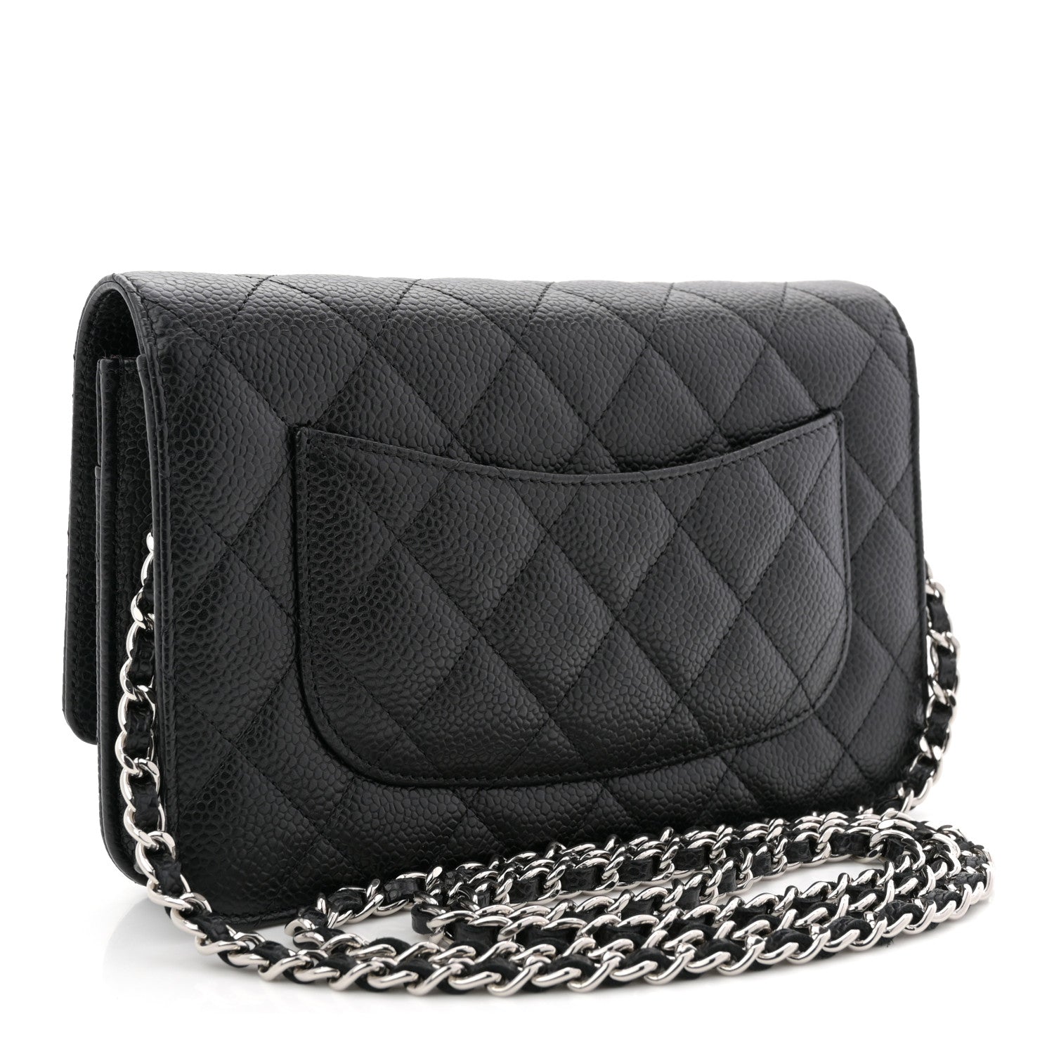 Chanel Caviar Quilted Wallet on Chain WOC Black 3 of 11