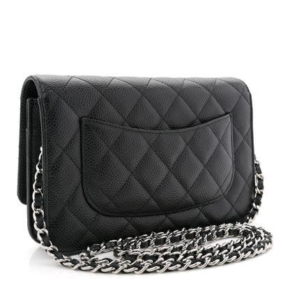Chanel Caviar Quilted Wallet on Chain WOC Black 3 of 11